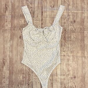 Floral Print Bodysuit Tank